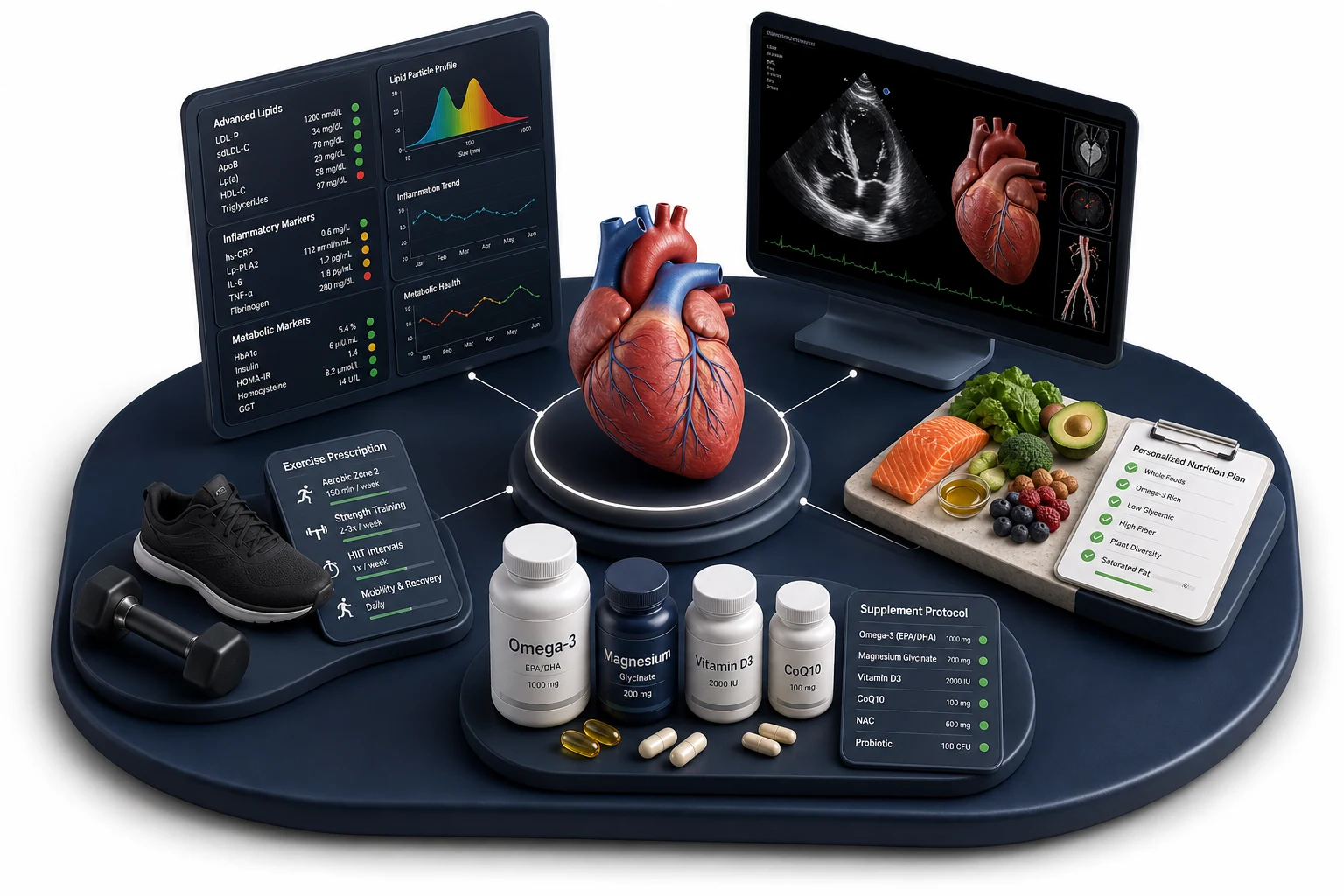 Functional Cardiology: conventional vs functional approach comparison