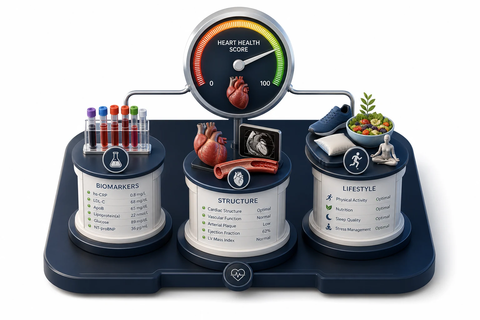 Heart Health Score: multimodal data fusion into one score