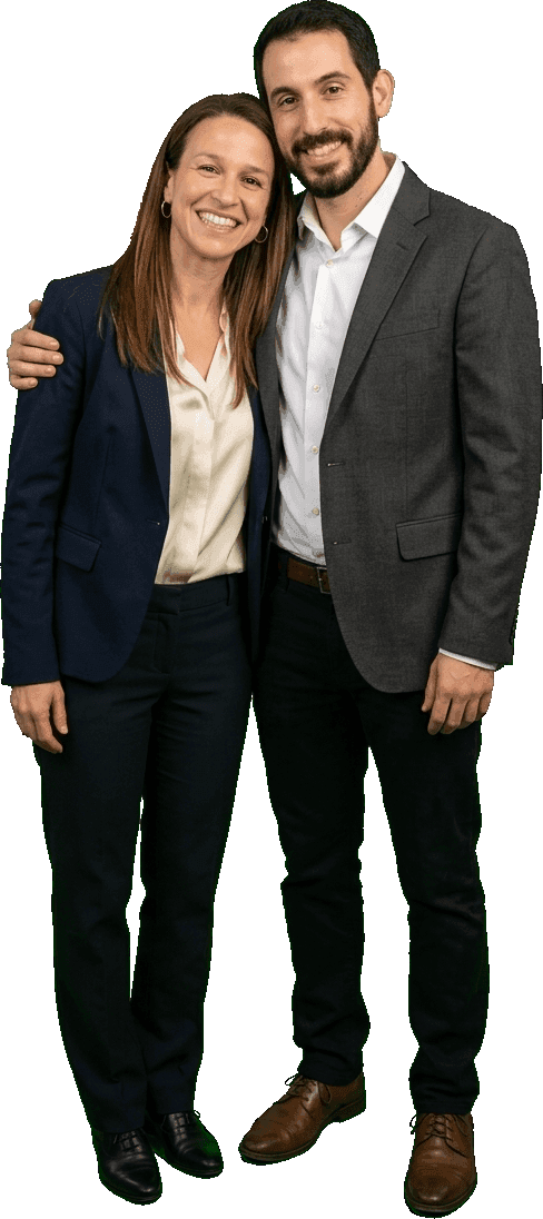 Betsy and Ben, co-founders